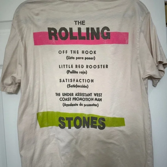 Daydreamer Rolling Stones Satisfaction Boyfriend Graphic Band Tee - XS - Picture 7 of 8